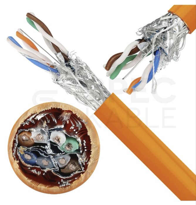 Kabel sieciowy, skrętka komputerowa kat. 7 S/FTP