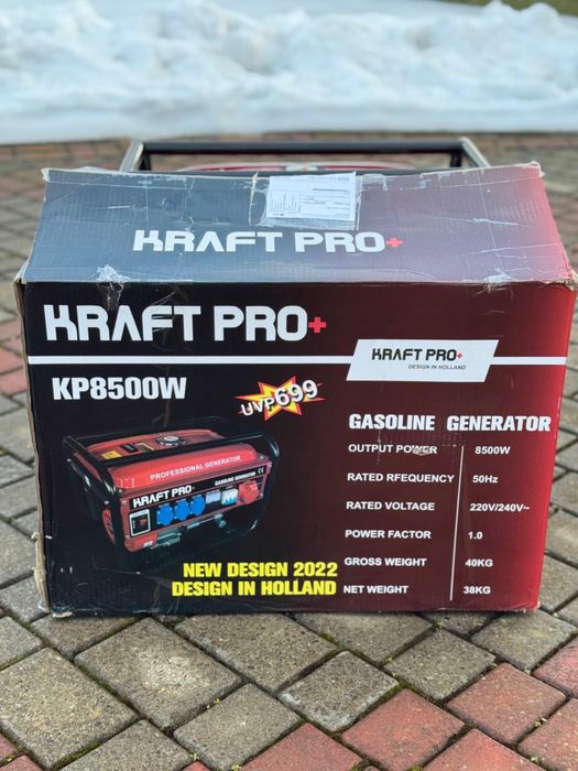 Продам новy бензинову електростанцію (генератор) KRAFT PRO+ H8500W