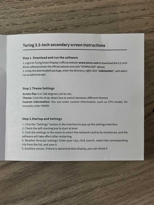 Panel czujników monitor danych aida64 pc cpu ram mini ekran 3,5cala