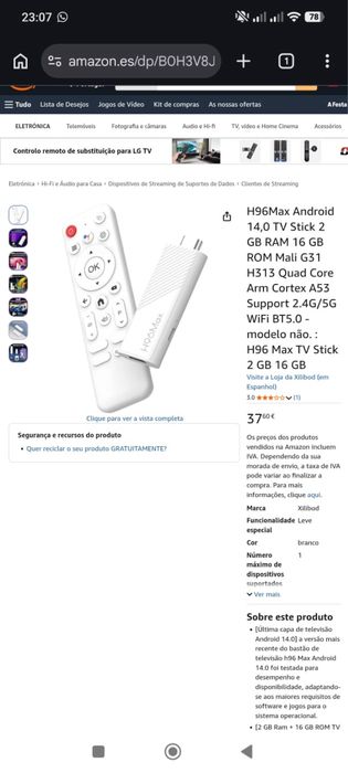 TV Silver + Kit Completo Smart TV e Jogos (Como Novo / Excelente Estado)