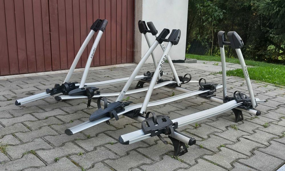 Bagażnik dachowy CRUZ + 4 uchwyty rowerowe Aguri Acuda II/III (Citroen C4 Picasso)