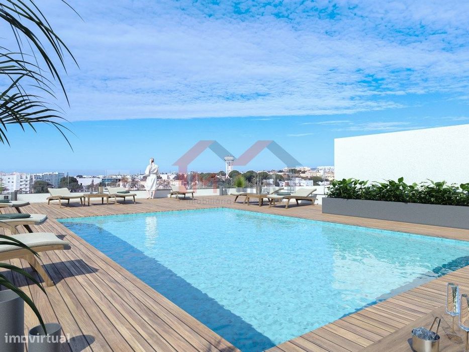 Apartamento novo T1 com piscina e garagem - Olhão — Quelfes, Faro