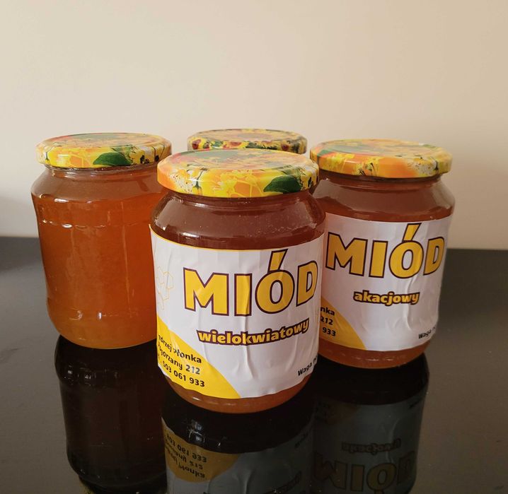 Miód wielokwiatowy oraz akacjowy