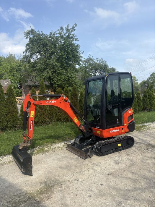 Minikoparka koparka gąsienicowa Kubota kx016-4 kx019 kx018 szybkozlacze 3 lyzki bez luzow w super stanie !!! Jcb terex  kubota