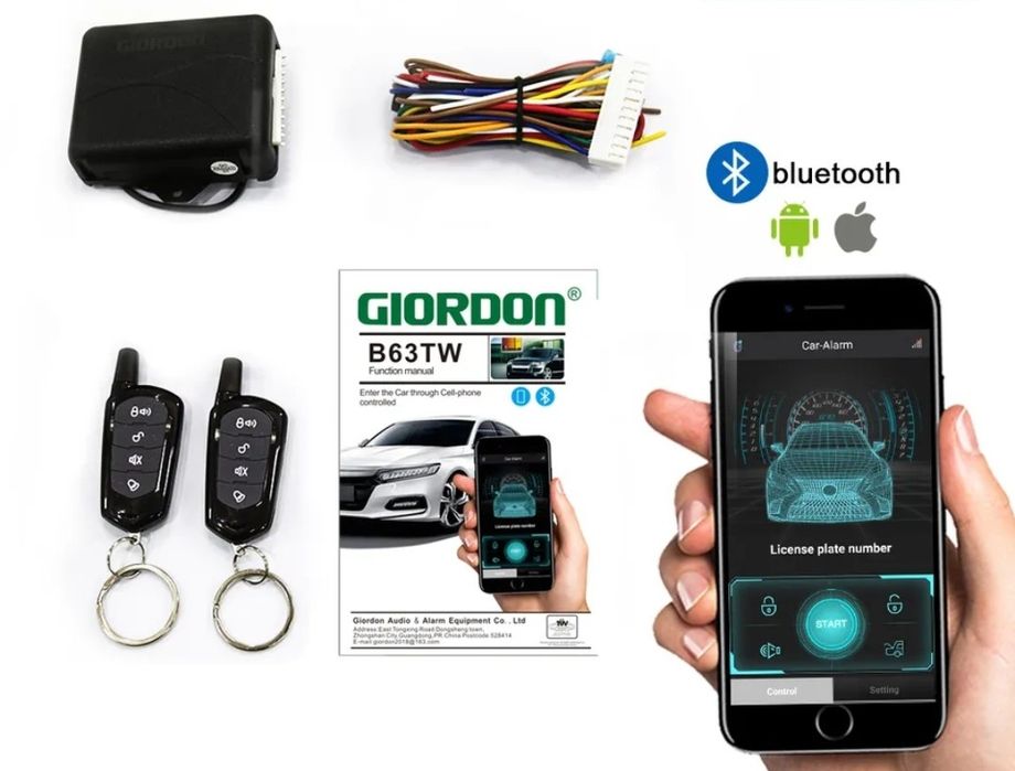 Sistema de abre e fecha o carro por telemóvel