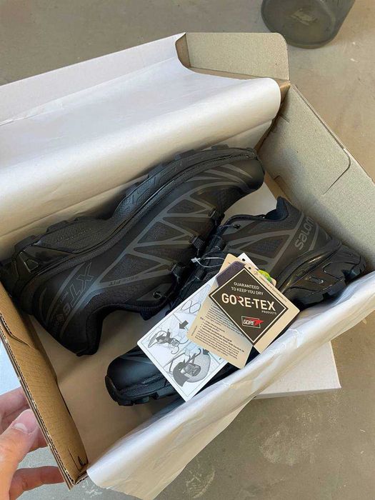 Зимние кроссовки Salomon XT-6 Black Gor-Tex / Водонепроницаемые +термо