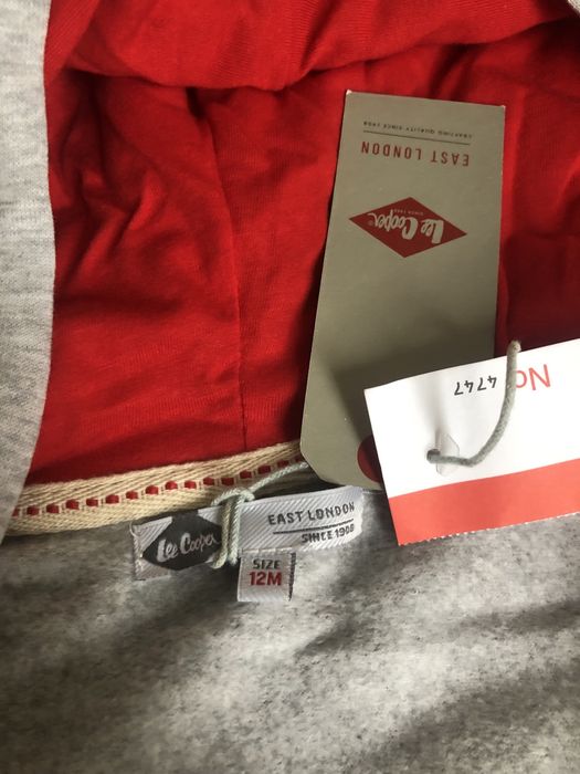 Komplet chłopięcy lee cooper 12m jeansy bluza dresowa