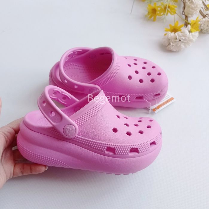 Сабо crocs cutie на дівчинку платформа