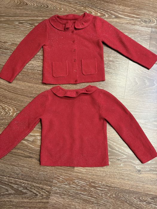 Кофта кардіган святкова з люрексом для дівчинки 4-5 років Nutmeg