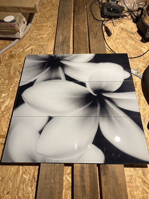 Kafle lazienkowe - dekor - kwiat