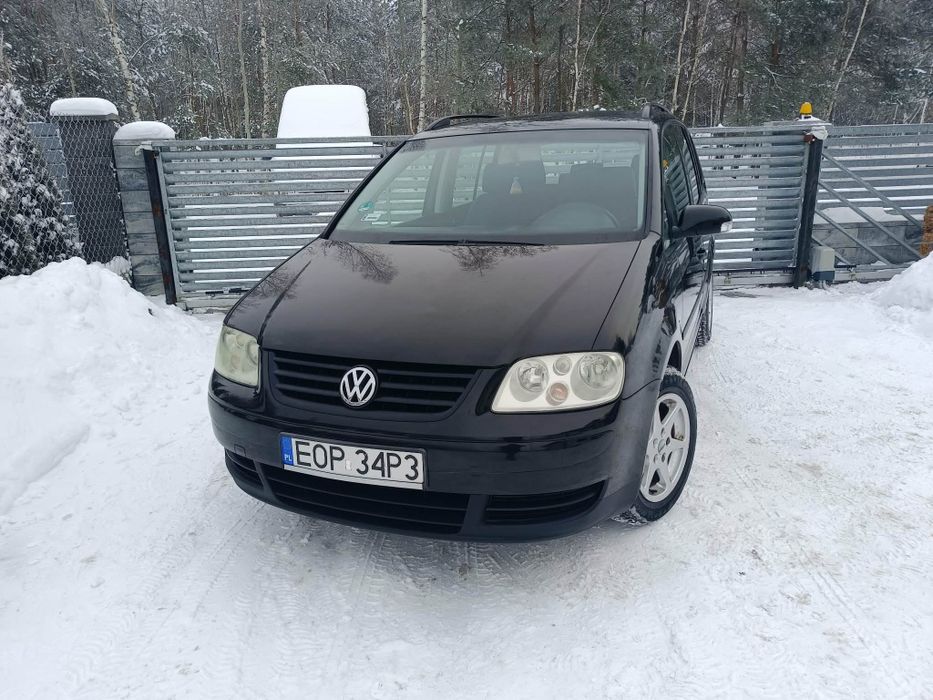 VW touran#1.6benzyna#2003rok#7 osobowy#klima#alusy#