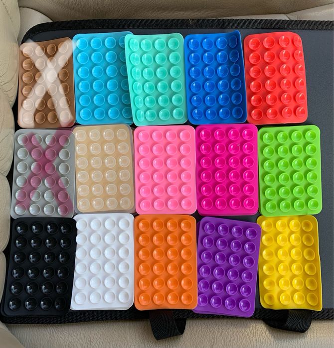 Багатокольорова Присоска Клейка для телефону Ліпер силіконовий Тримач