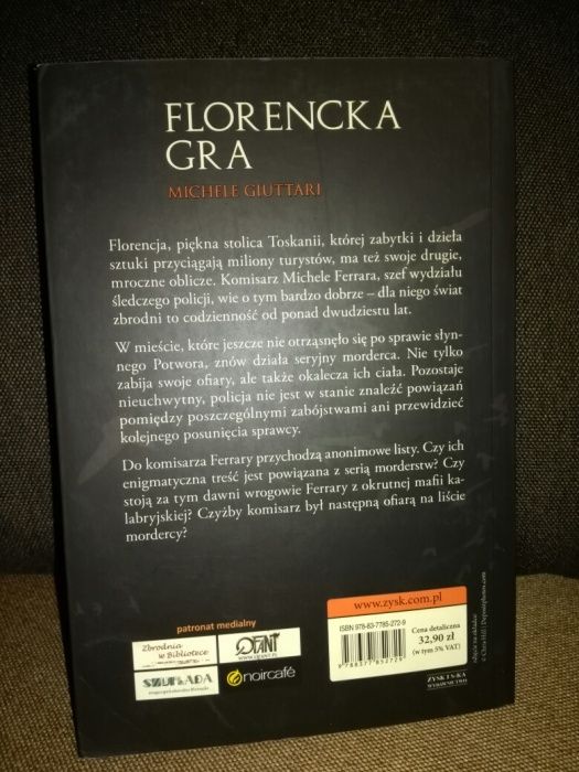 NOWA ksiazka Florencka Gra Michele Giuttari