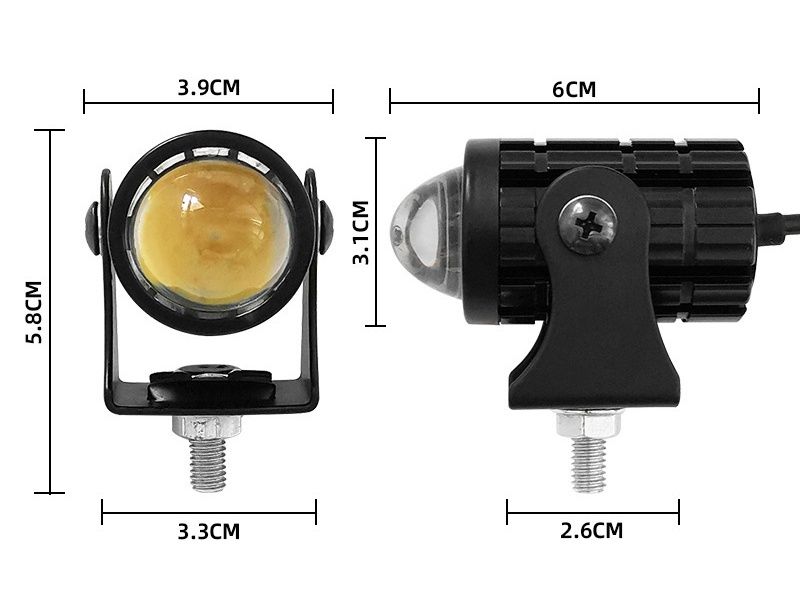 Дополнительные BI-LED фары ЛЕД лампы для скутера, мото, квадроцикла