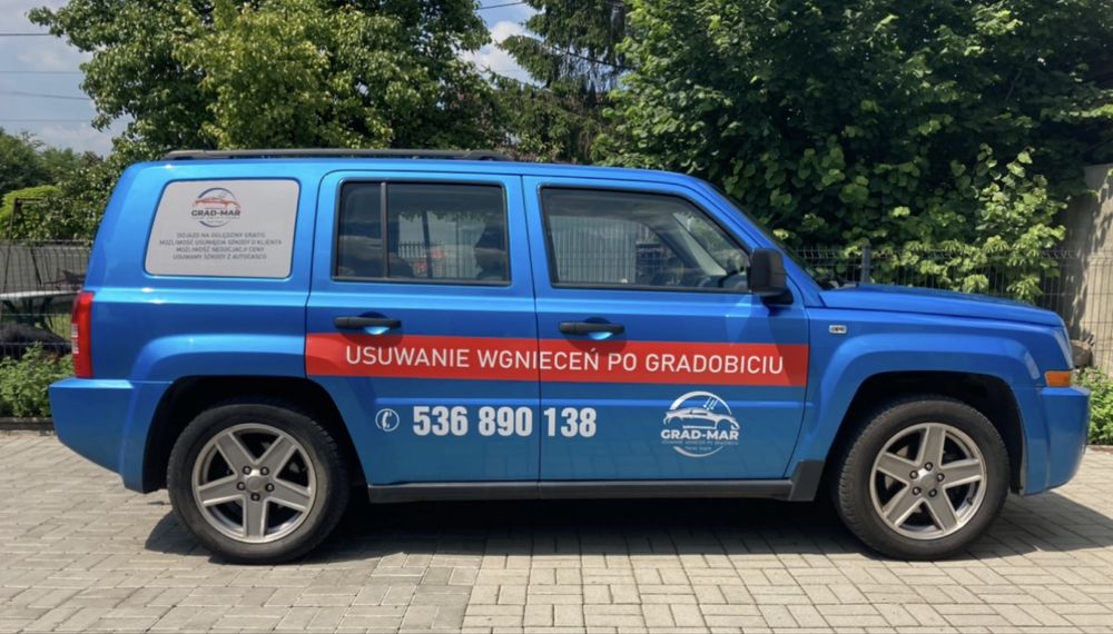 Usuwanie wgnieceń po gradobiciu