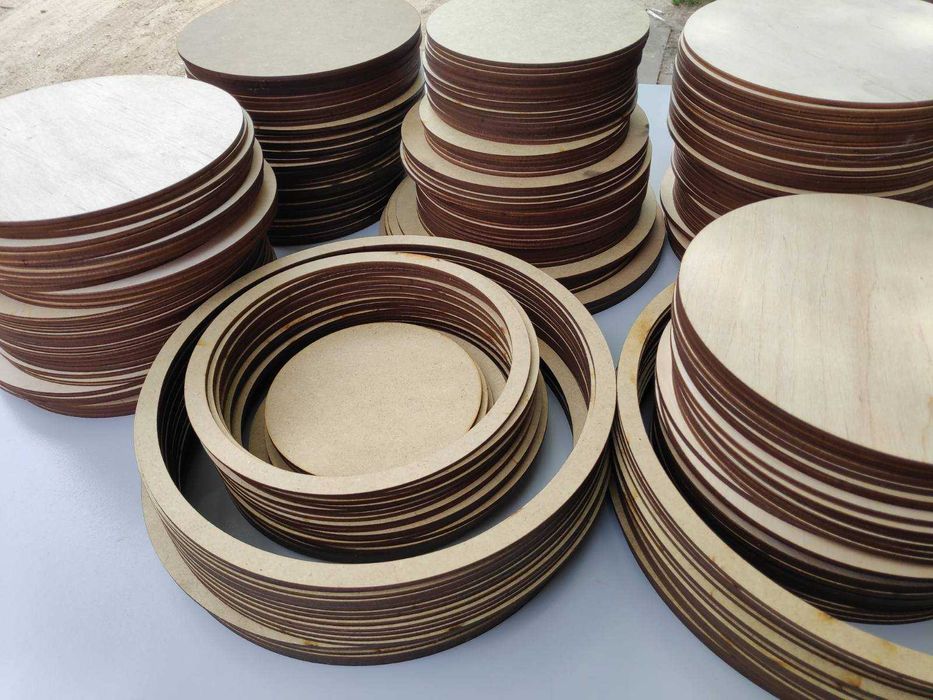 круги та кільця із фанери, МДФ