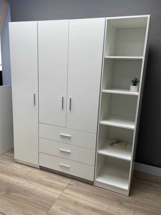 Шафа двохдверна з шухлядами «Вероніка», пенал для спальні, шкафдлядома