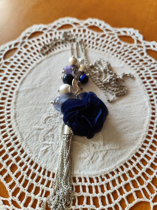 Naszyjnik koraliki kwiat