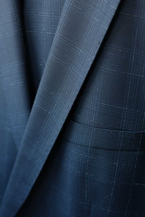 Чоловічий костюм Roy Robson Slim Fit, темно-синій в клітинку, р 52-54.