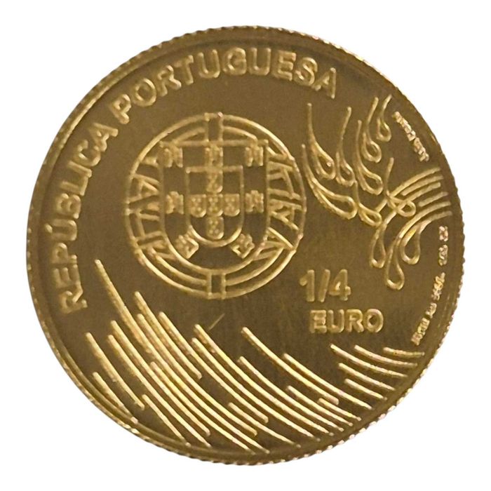 Portugal. Ouro. Moeda 1/4 euro Vasco da Gama 2009