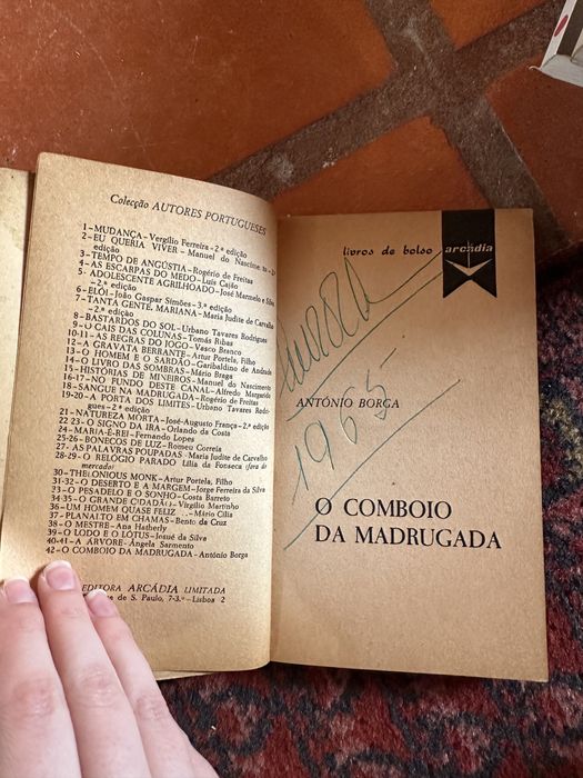 livro António Borga - o Comboio Da Madrugada.