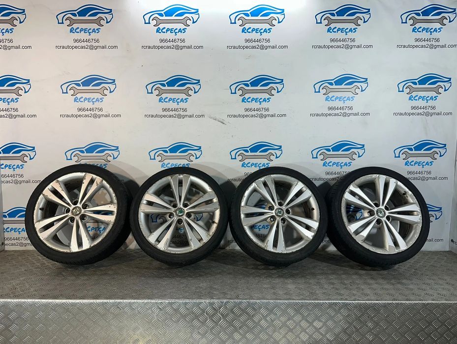 Conjunto Jantes 18 Originais Skoda 5×112 7.5J ET51 1Z0601025AD