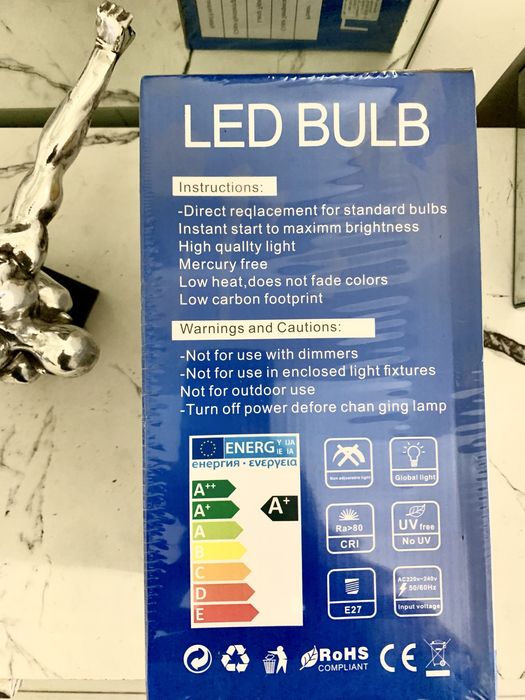 Żarówka E27 LED biały neutralny 100W=800W 13000LM