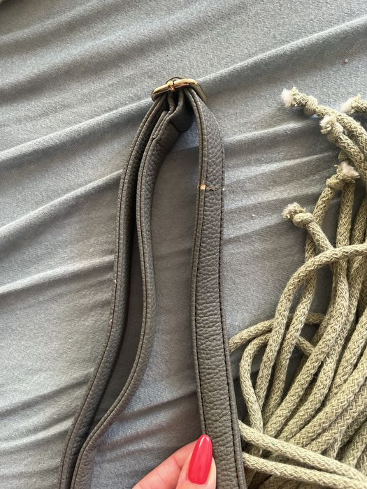 Boho bags ręcznie robione khaki torebka torba damska sznurek pleciona