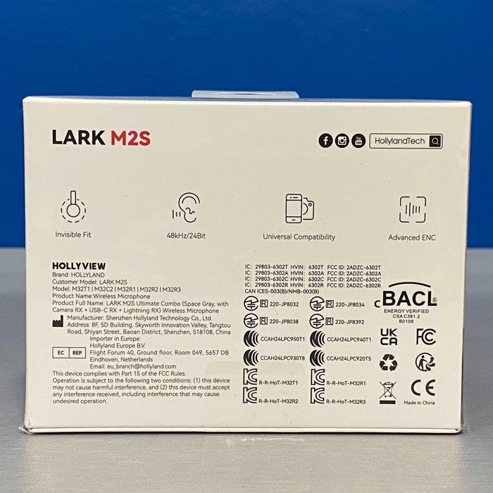 Hollyland Lark M2S Ultimate Combo (SELADO - 3 ANOS DE GARANTIA)