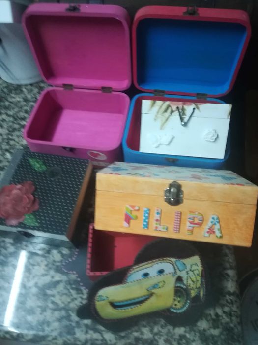 Caixas de madeira de bijuteria ou para outro fim