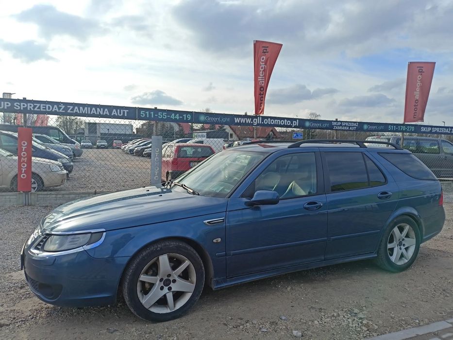 Saab 9-5 2.0 Benzyna,Zamiana,Kombi,Opłaty,Zadbany,Hak,Wwa,KOMIS GREEN LIGHT