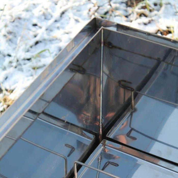 Коптильня нержавеющей стали с гидрозатвором Коптилка для копчения 2мм