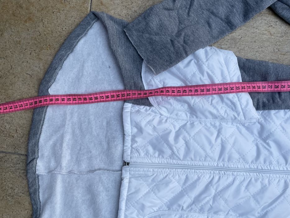 Nowa przejściowa bluza kurtka szaro biała S/M