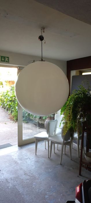Candeeiro grande acrilico branco