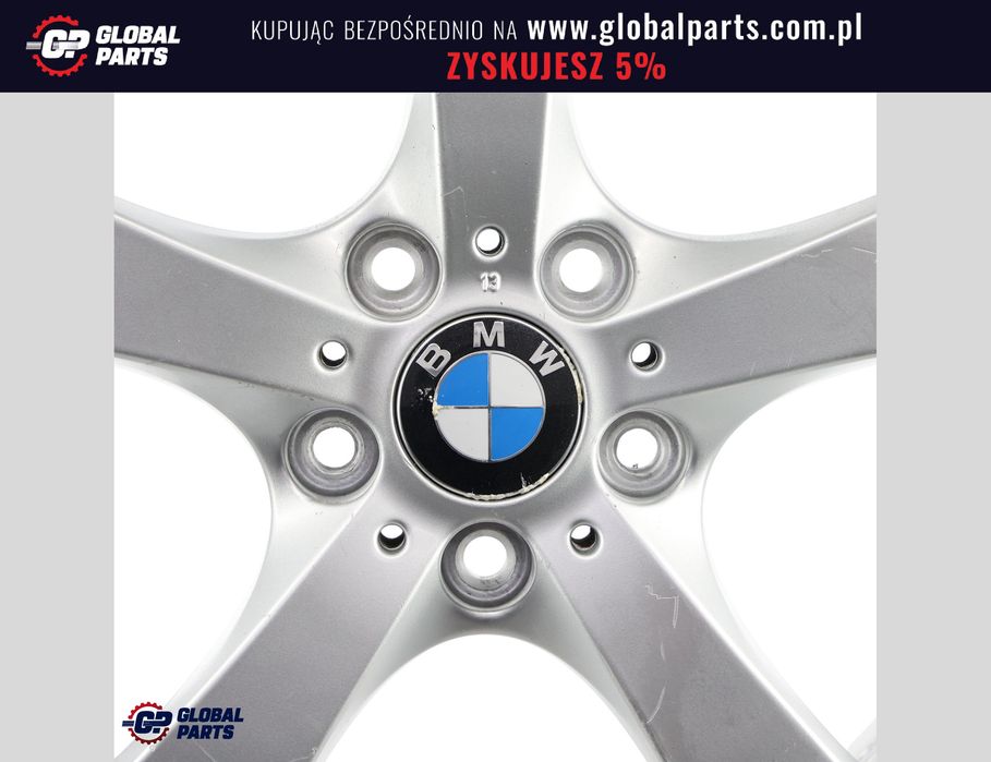 BMW E81 E87 Felga Srebrna Przód 18" 7.5J ET:47 Styling 179