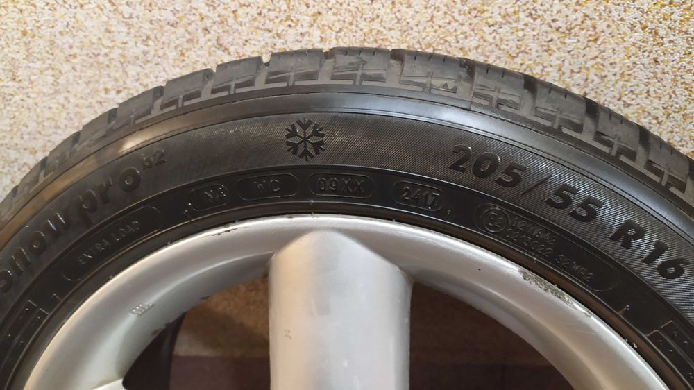 Alufelgi Mazda 6 Alu opony zimowe Kormoran 205/55/16 2017 stan b.dobry