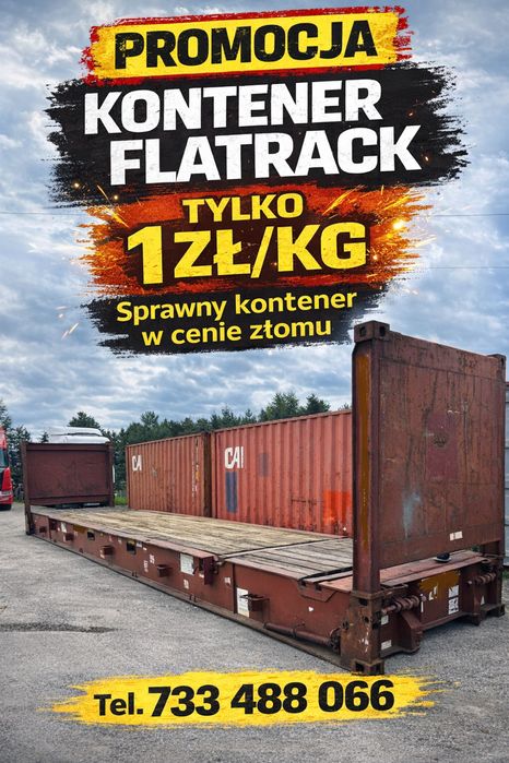 Kontener 12m flatrack