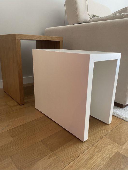 Mesa de centro dupla em Carvalho mel