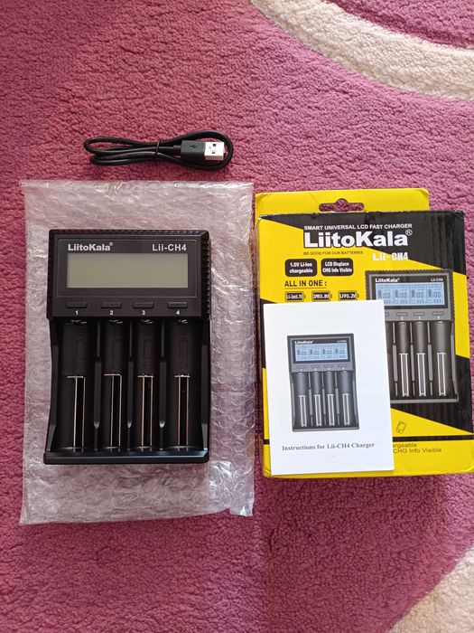 Зарядний пристрій Liitokala Lii CH4 Lii M4 Lii M4S Power Bank