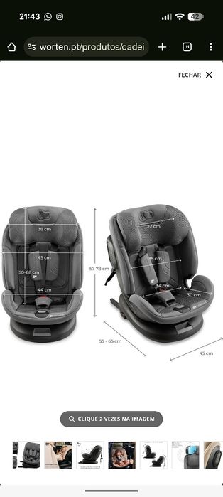 Cadeira Auto Kinderkraft Xpedition3 NOVA na Caixa