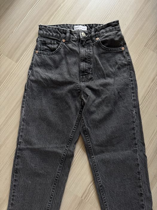 Zestaw spodnie mom jeans Zara