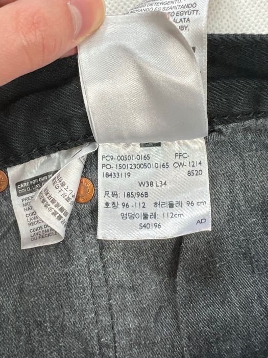 Spodnie Levi’s 501 red tab black jeans