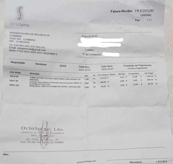 Cama Articulada com DOIS MOTORES como NOVA + Colchão viscoelástico