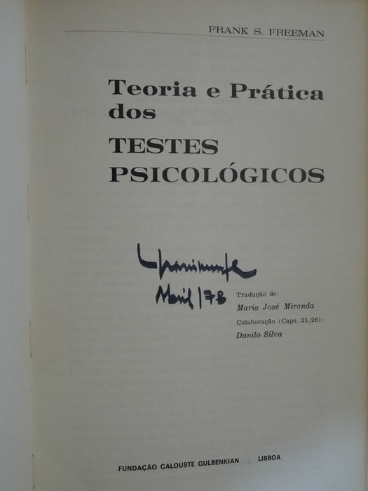 Teoria e Prática dos Testes Psicológicos de Frank S. Freeman