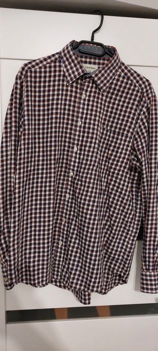 Koszula męska w kratkę L