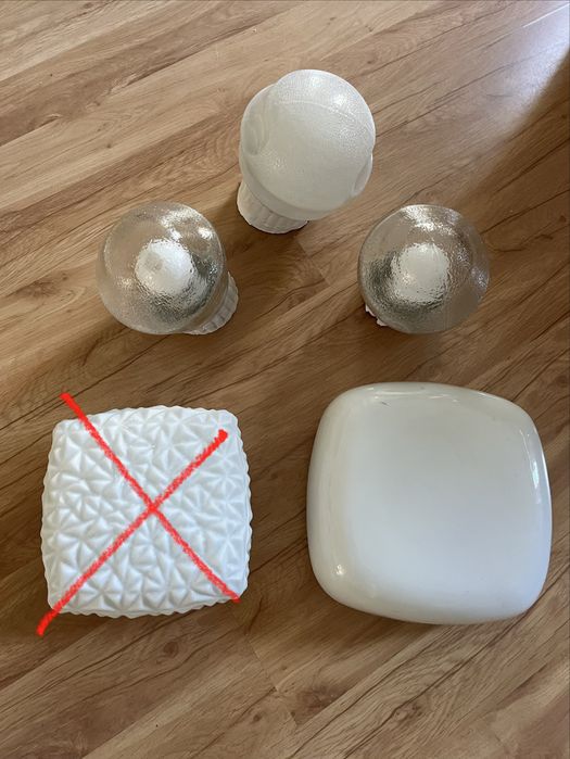 Lampa, lampy 4 szt. komplet warsztatowe, magazynowe, przemyslowe PRL