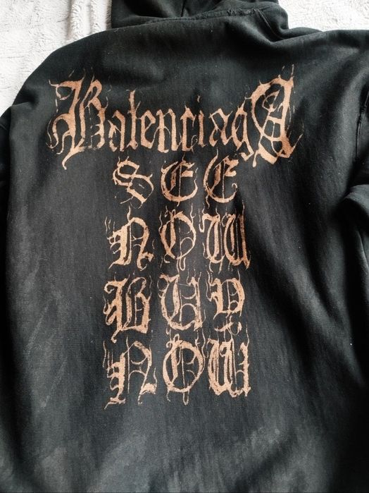 худак balenciaga heavy metal distressed