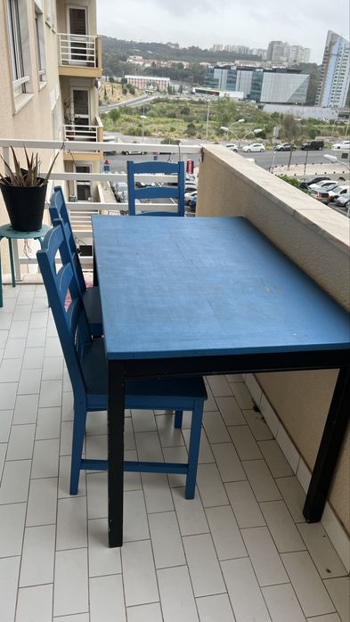 Mesa e 3 cadeiras IKEA para restauro