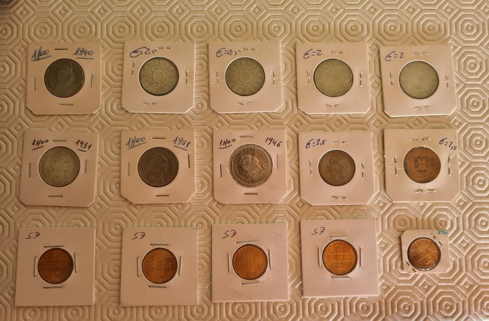 15 moedas portuguesas