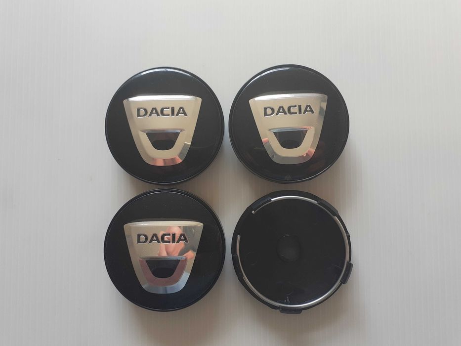 Centros/tampas de jante completos Dacia com 56 e 60 mm